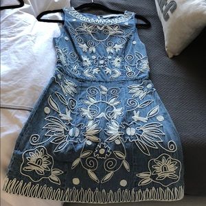 alice and olivia denim dress